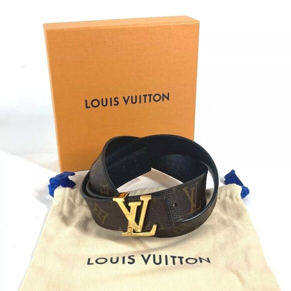 LOUIS VUITTON M9453W Monogram Ceinture-LV initials LV buckle belt - Picture 1 of 16